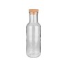 Estia Μπουκάλι Γυάλινο 1000Ml Με Καπάκι Φελλού Γκρι