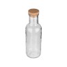 Estia Μπουκάλι Γυάλινο 1000Ml Με Καπάκι Φελλού Γκρι