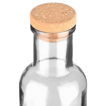 Estia Μπουκάλι Γυάλινο 1000Ml Με Καπάκι Φελλού Διάφανο