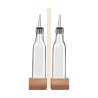 Estia Μπουκάλια Για Λαδι /Ξύδι Allure 2X280Ml Με Ξύλινη Βάση