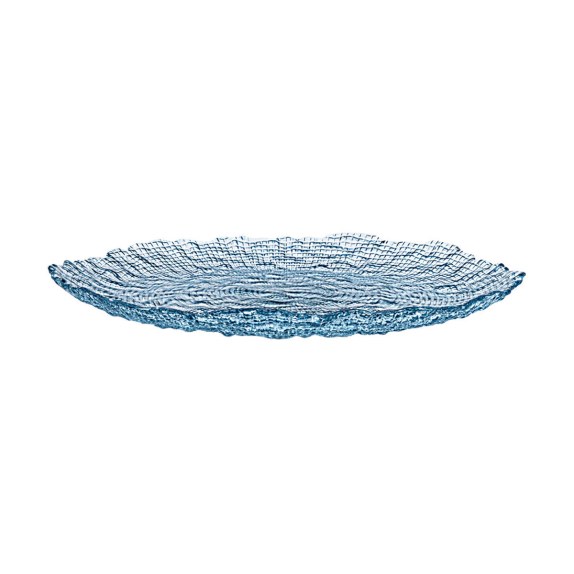 Estia Πιατέλα Σερβιρίσματος Roche Γυάλινη 32X2.9Cm Μπλε