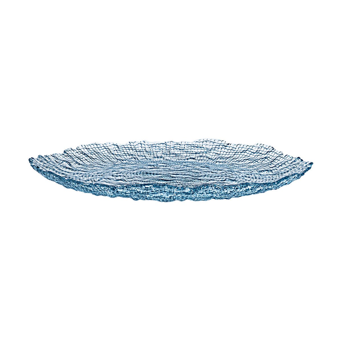 Estia Estia Πιατέλα Σερβιρίσματος Roche Γυάλινη 32X2.9Cm Μπλε