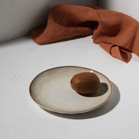 Estia Πιάτο Ρηχό Vignette Stoneware 21Cm Ivory