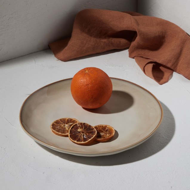 Estia Πιάτο Ρηχό Vignette Stoneware 27Cm Ivory
