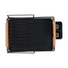 Estia Πιατοθήκη Bamboo Essentials Διώροφη Μεταλλική Μαύρη Με Bamboo Λαβές