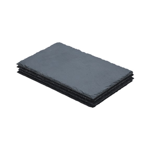 Estia Πλατό Σερβιρίσματος Σχιστόλιθου 22X14Cm Σετ 4 Τεμ.
