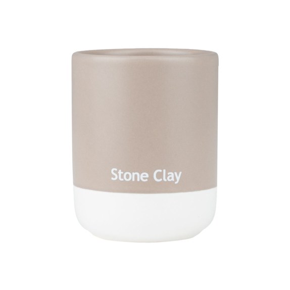Estia Ποτηράκι Μπάνιου Tone Lab Κεραμικό Stone Clay