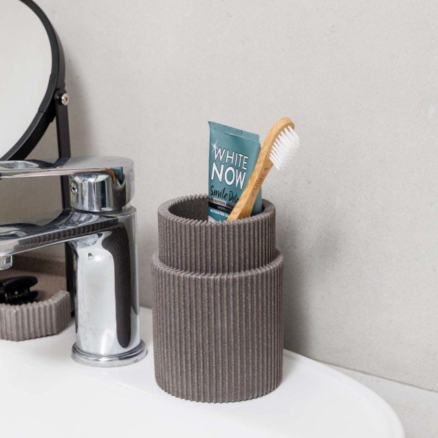 Estia Ποτηράκι Μπάνιου Wire Ρητίνης Γκρι