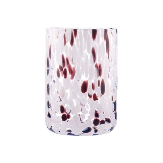 Estia Ποτήρι Νερού Χαμηλό Colorburst Γυάλινο 360Ml Ροζ/Μοβ