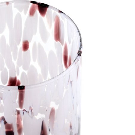 Estia Ποτήρι Νερού Χαμηλό Colorburst Γυάλινο 360Ml Ροζ/Μοβ