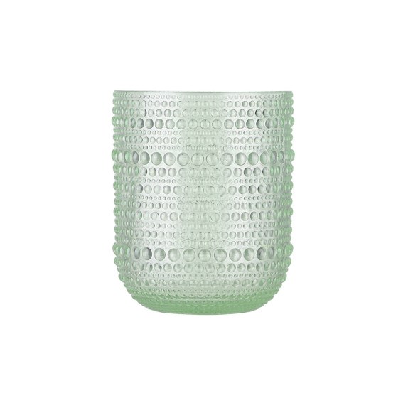 Estia Ποτήρι Νερού Χαμηλό Dots Γυάλινο 273Ml Πράσινο