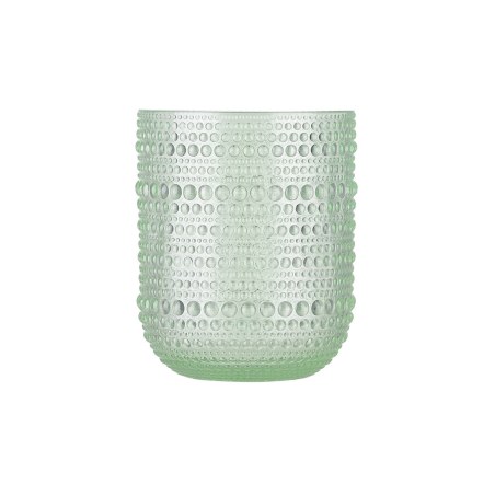 Estia Ποτήρι Νερού Χαμηλό Dots Γυάλινο 273Ml Πράσινο