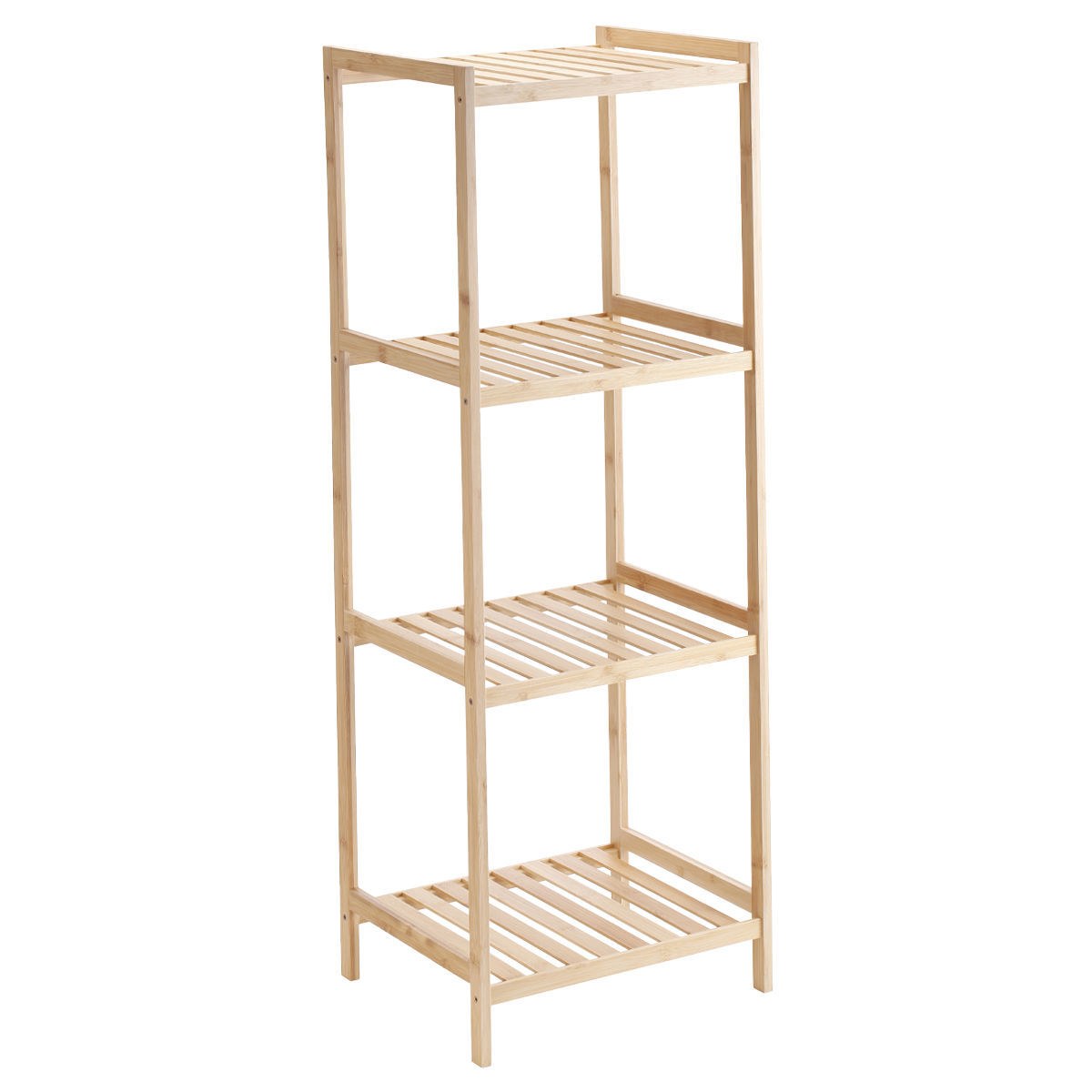 Estia Ραφιέρα Δαπέδου Bamboo Essentials Με 4 Ράφια Μπεζ