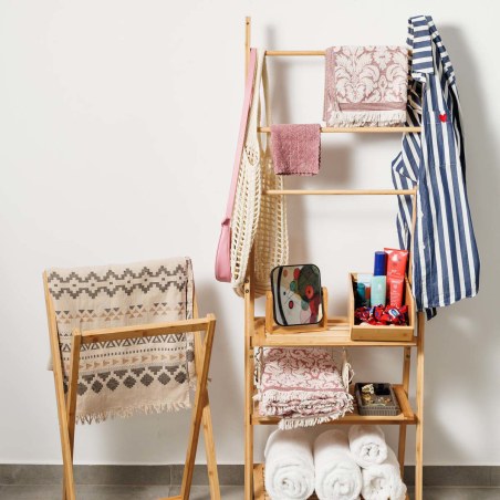 Estia Ραφιέρα Δαπέδου Οργάνωσης Bamboo Essentials Με 3 Ράφια Φυσικό Χρώμα