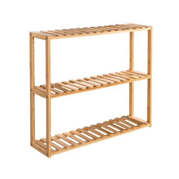 Estia Ραφιέρα Δαπέδου/Επιτοίχια Bamboo Essentials Με 3 Ράφια