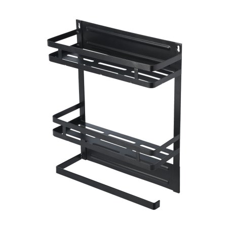Estia Ραφιέρα Κουζίνας Μεταλλική Διώροφη 30X11X37Cm Με Βάση Για Ρολό Κουζίνας