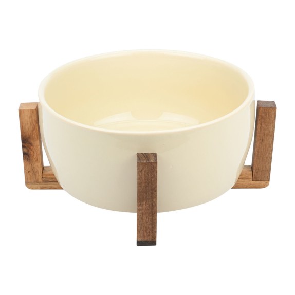 Estia Σαλατιέρα Allure 28Cm Με Βάση  Ivory
