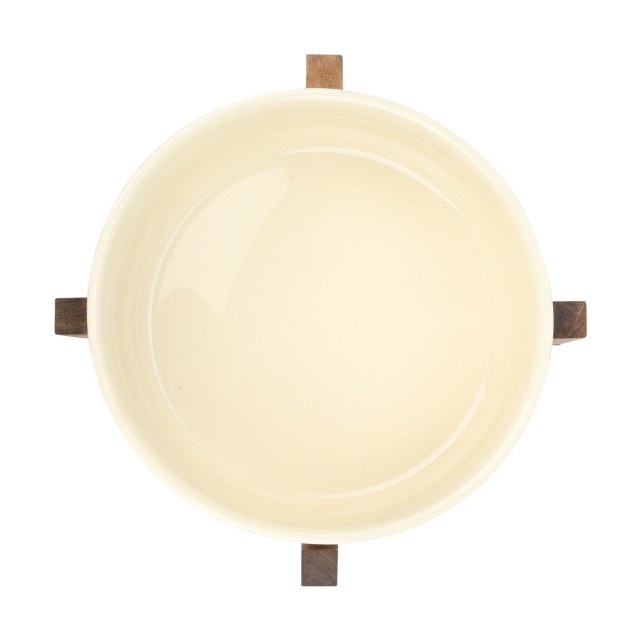 Estia Σαλατιέρα Allure 28Cm Με Βάση  Ivory