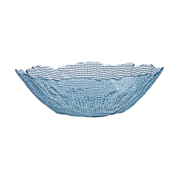 Estia Σαλατιέρα Roche Γυάλινη 27.5X8Cm Μπλε