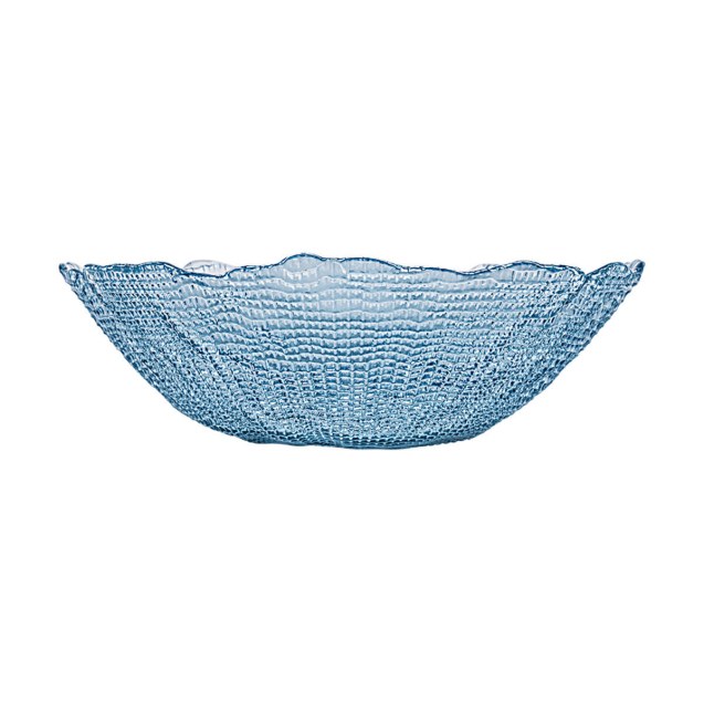 Estia Σαλατιέρα Roche Γυάλινη 27.5X8Cm Μπλε