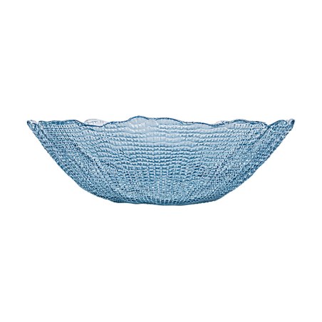 Estia Σαλατιέρα Roche Γυάλινη 27.5X8Cm Μπλε