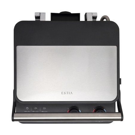 Estia Σαντουιτσιερα Γκριλιέρα Inoxsense 4 Θέσεων 2000W Με Αποσπώμενες Αντικολλητικες Πλάκες