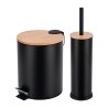 Estia Σετ Πιγκαλ & Χαρτοδοχειο 7Lt Bamboo Essentials Μαύρο