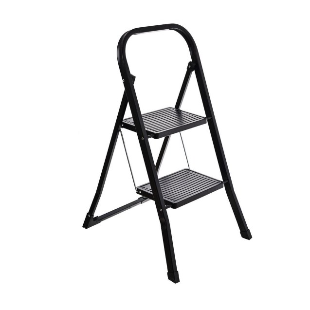 Estia Σκαλοσκαμπο Neo Black Με 2 Σκαλιά 46X55X81Cm