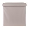 Estia Σκαμπό Cube Leather Με Αποθηκευτικό Χώρο Taupe