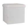 Estia Σκαμπό Cube Teddy Με Αποθηκευτικό Χώρο 38Χ38Cm Λευκό