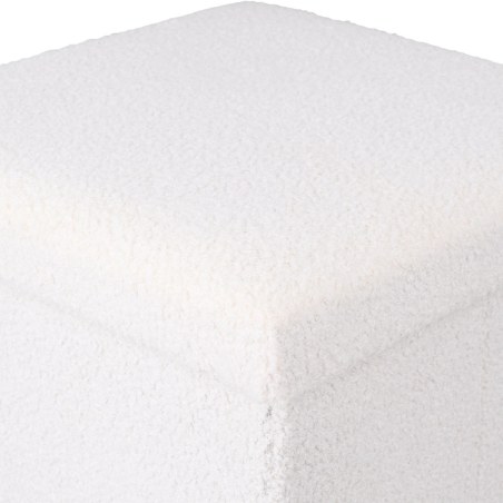 Estia Σκαμπό Cube Teddy Με Αποθηκευτικό Χώρο 38Χ38Cm Λευκό