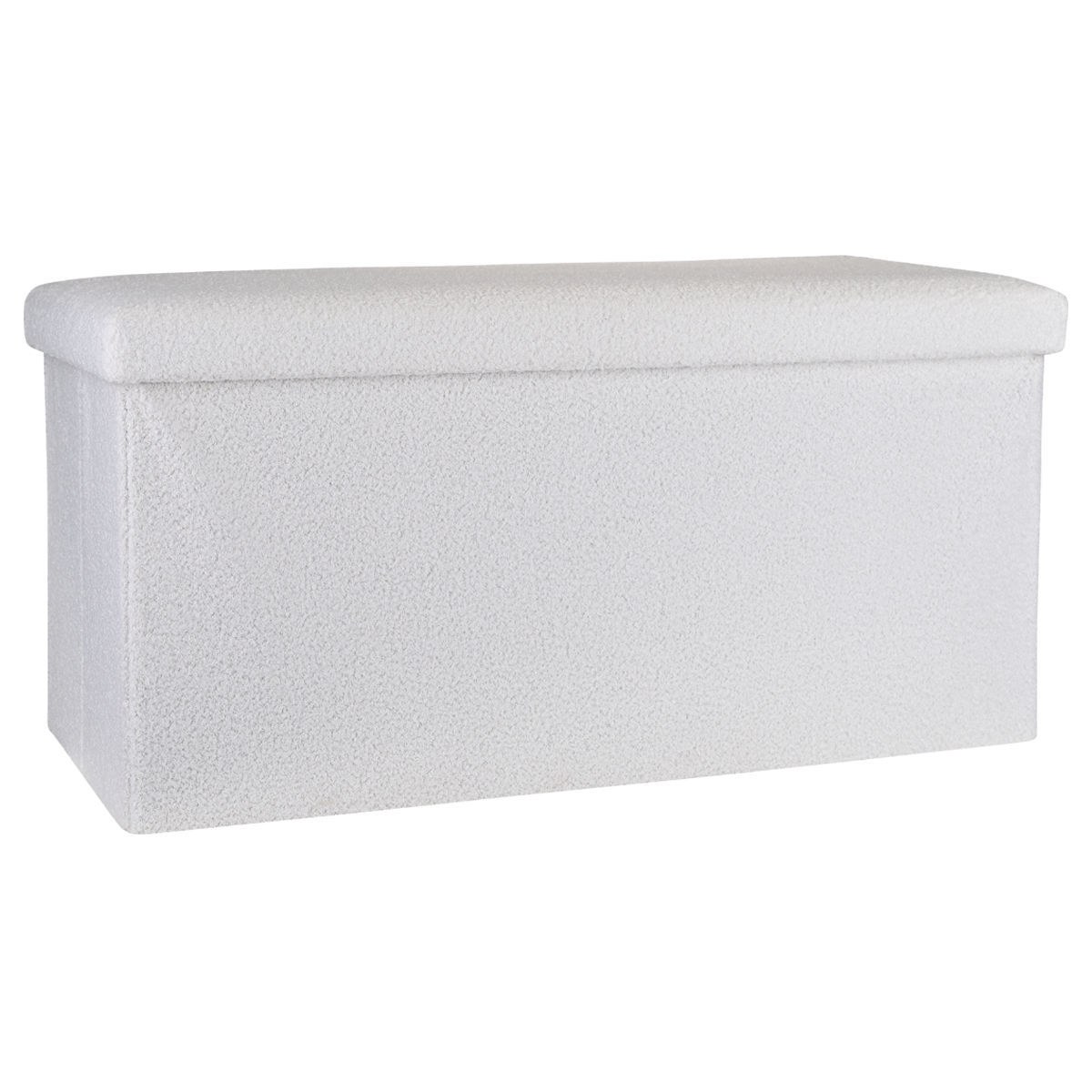 Estia Estia Σκαμπό Cube Teddy Με Αποθηκευτικό Χώρο 76Χ38Cm Λευκό