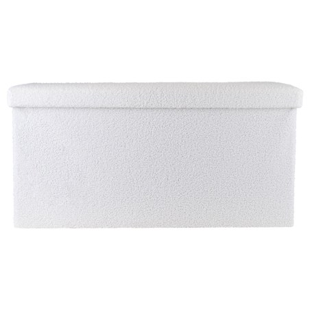 Estia Σκαμπό Cube Teddy Με Αποθηκευτικό Χώρο 76Χ38Cm Λευκό