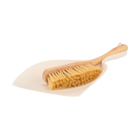 Estia Σκούπα Με Φαράσι Χειρός Bamboo Essentials Ivory 36X23X8Cm