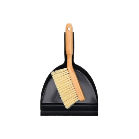 Estia Σκούπα Με Φαράσι Χειρός Bamboo Essentials Μαύρο