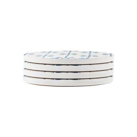 Estia Σουβερ Aegean Tile Κεραμικό Φ10.3Cm Σετ 4 Τεμ