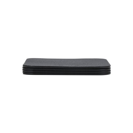 Estia Σουβερ Allure Pvc 10X10Cm Μαύρο  Σετ 4 Τεμ.