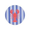 Estia Σουβερ Nautical Lobster Κεραμικό Φ10.3Cm Σετ 4 Τεμ