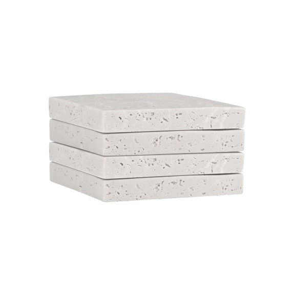 Estia Σουβερ Με Όψη Travertine 10X10Cm Σετ 4Τεμ.