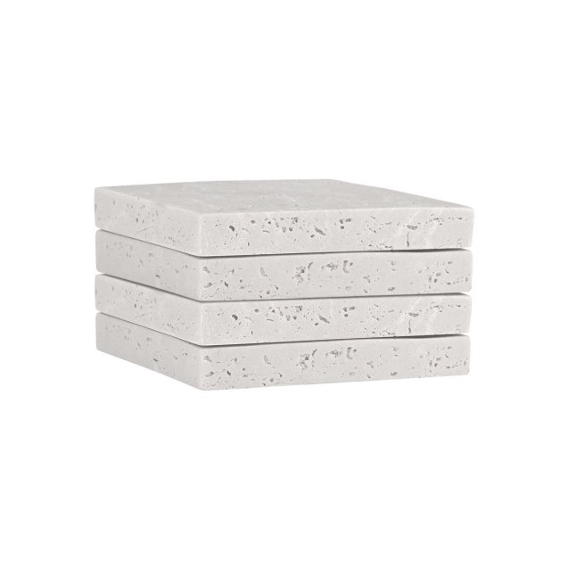 Estia Σουβερ Με Όψη Travertine 10X10Cm Σετ 4Τεμ.