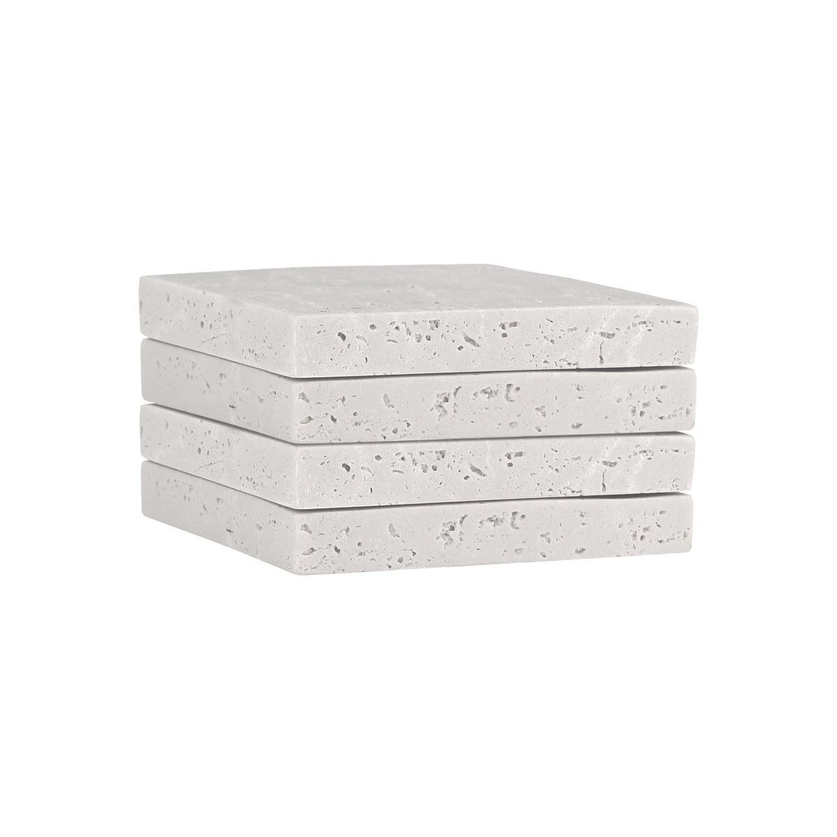 Estia Σουβερ Με Όψη Travertine 10X10Cm Σετ 4Τεμ.
