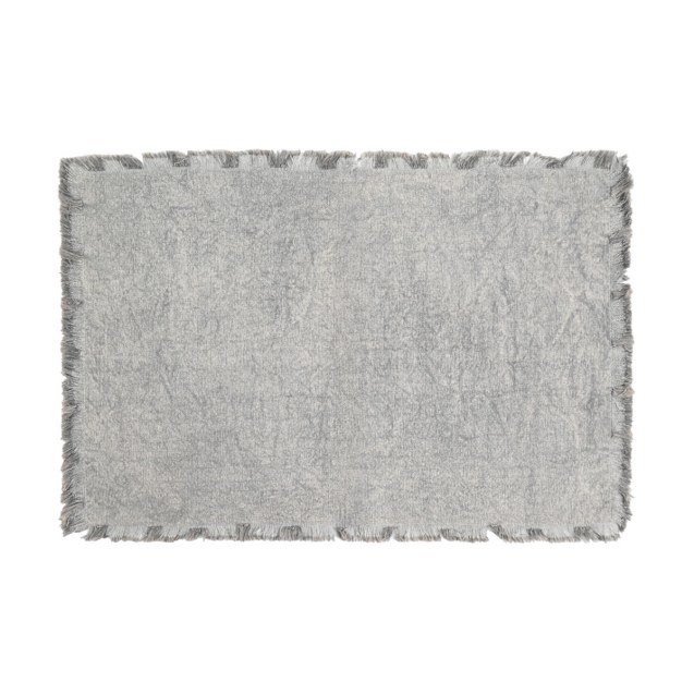 Estia Σουπλά Loom 33X50Cm Με Κροσσια Γκρι