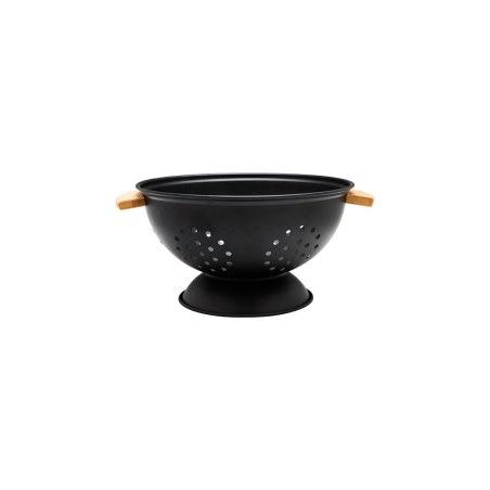 Estia Σουρωτήρι Ζυμαρικών Bamboo Essentials Μεταλλικό Με Λαβές 24X24X13.7Cm Μαύρο