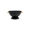 Estia Σουρωτήρι Ζυμαρικών Bamboo Essentials Μεταλλικό Με Λαβές 24X24X13.7Cm Μαύρο