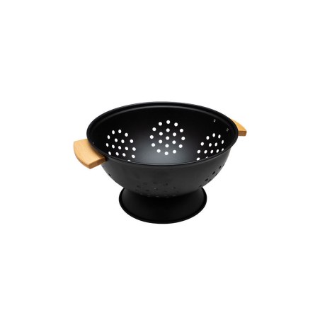 Estia Σουρωτήρι Ζυμαρικών Bamboo Essentials Μεταλλικό Με Λαβές 24X24X13.7Cm Μαύρο