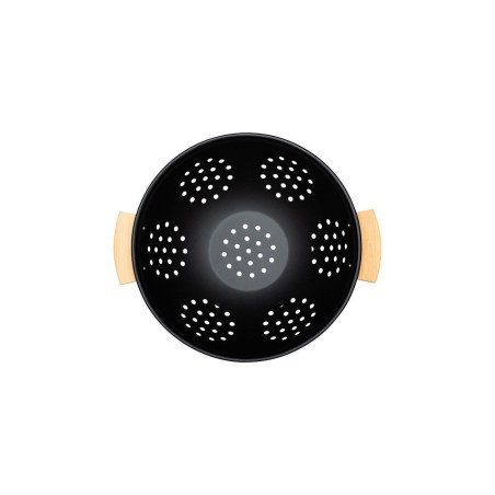 Estia Σουρωτήρι Ζυμαρικών Bamboo Essentials Μεταλλικό Με Λαβές 24X24X13.7Cm Μαύρο
