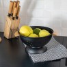 Estia Σουρωτήρι Ζυμαρικών Bamboo Essentials Μεταλλικό Με Λαβές 24X24X13.7Cm Μαύρο