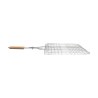 Σχάρα Ψησίματος Barbecue Μεταλλική 60X40Cm Με Ξύλινη Λαβή