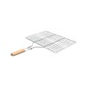 Σχάρα Ψησίματος Barbeque Μεταλλική 49X30Cm Με Ξύλινη Λαβή