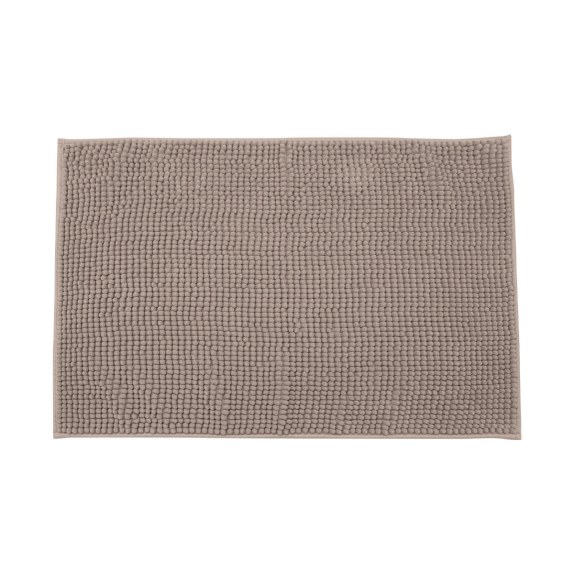 Estia Ταπέτο Μπάνιου Beads 80X50Cm Πολυεστέρα Καφέ